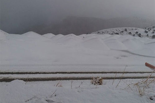nieve en Líbano La nieve vuelve a coronar las montañas de Líbano